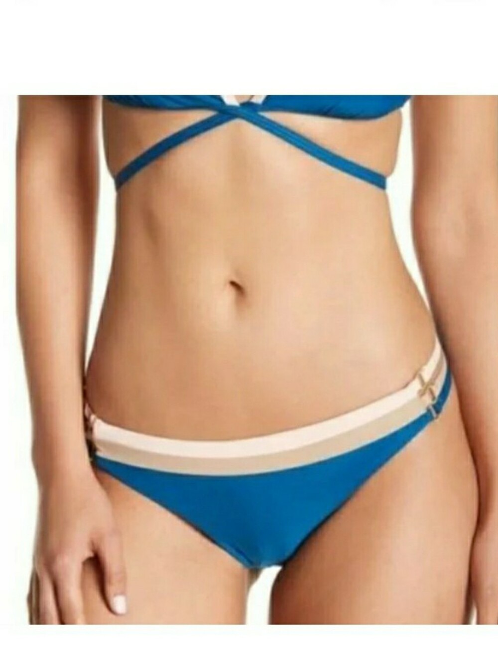 Ella Moss Neopolitan Strappy Bikini Bottoms